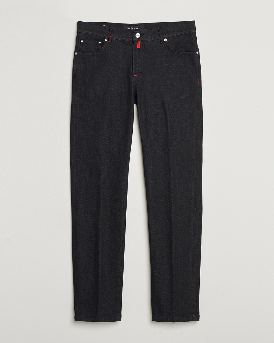 Hombres | Vaqueros | Kiton | Slim Fit 5-Pocket Jeans Black
