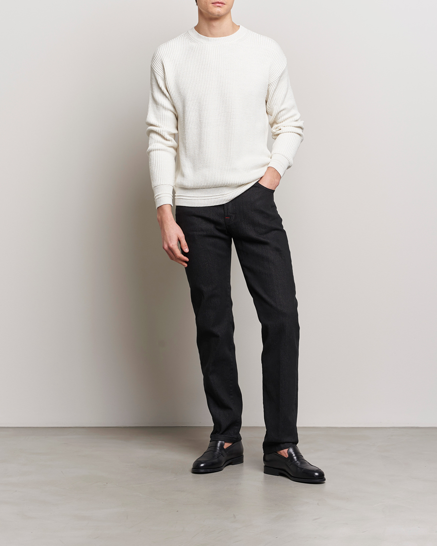 Hombres | Vaqueros | Kiton | Slim Fit 5-Pocket Jeans Black