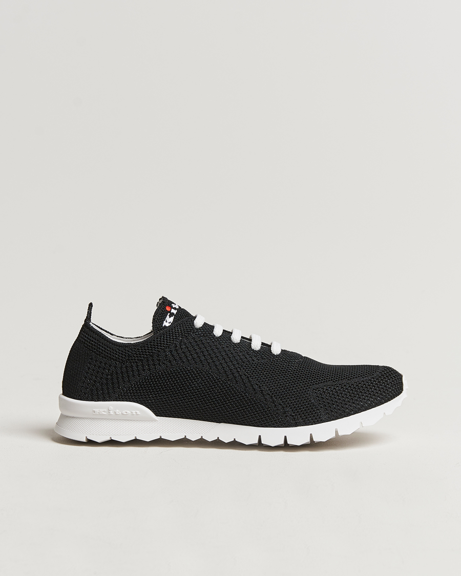 Hombres | Kiton Mesh Running Sneakers Black | Kiton | Mesh Running Sneakers Black