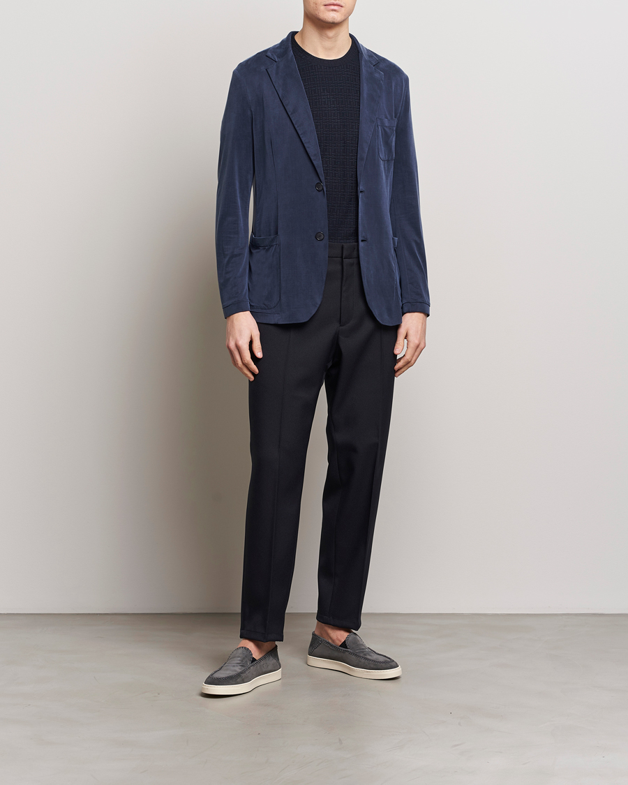Hombres | Blazers | Giorgio Armani | Unconstructed Blazer Navy
