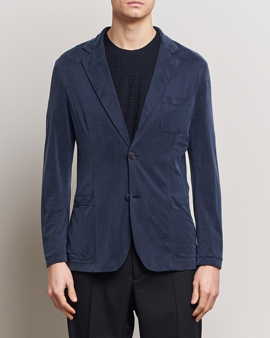 Hombres | Blazers | Giorgio Armani | Unconstructed Blazer Navy