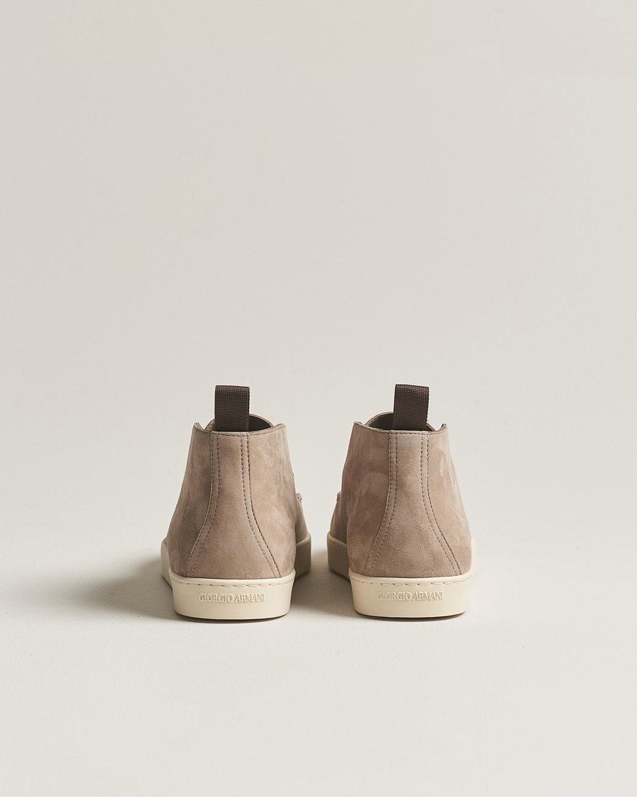 Hombres | Giorgio Armani Intrecci Chukka Boot Beige Suede | Giorgio Armani | Intrecci Chukka Boot Beige Suede