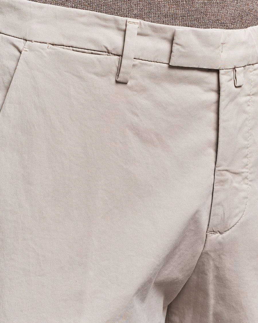 Hombres | Pantalones | Briglia 1949 | Slim Fit Cotton Stretch Chinos Beige