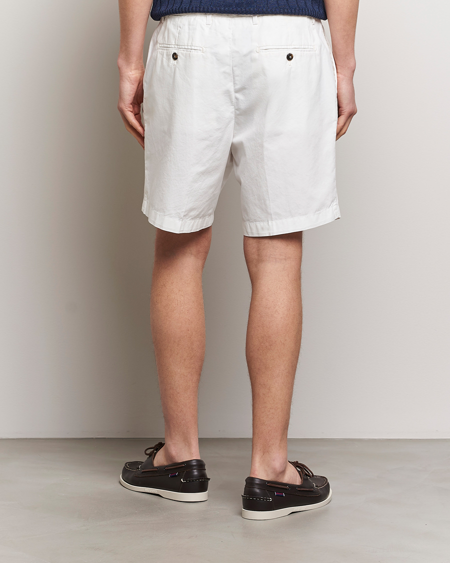Hombres | Pantalones cortos | Briglia 1949 | Easy Fit Cotton Shorts White