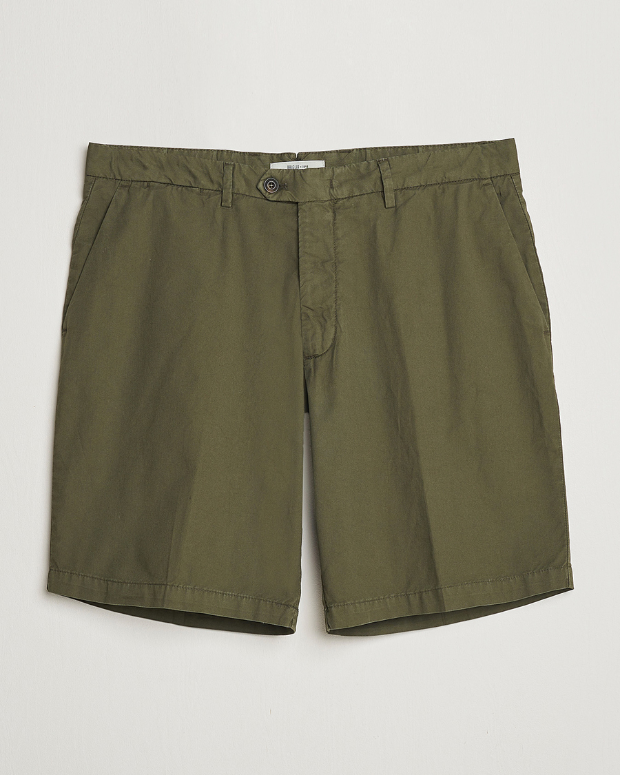 Hombres | Pantalones cortos | Briglia 1949 | Easy Fit Cotton Shorts Olive