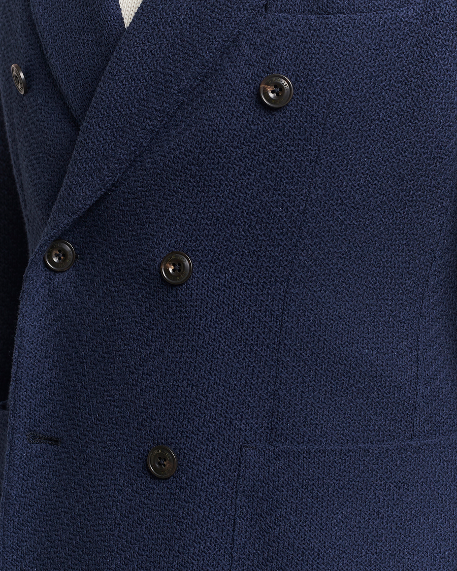 Hombres | Blazers | L.B.M. 1911 | Double Breasted Jersey Punto Blazer Navy