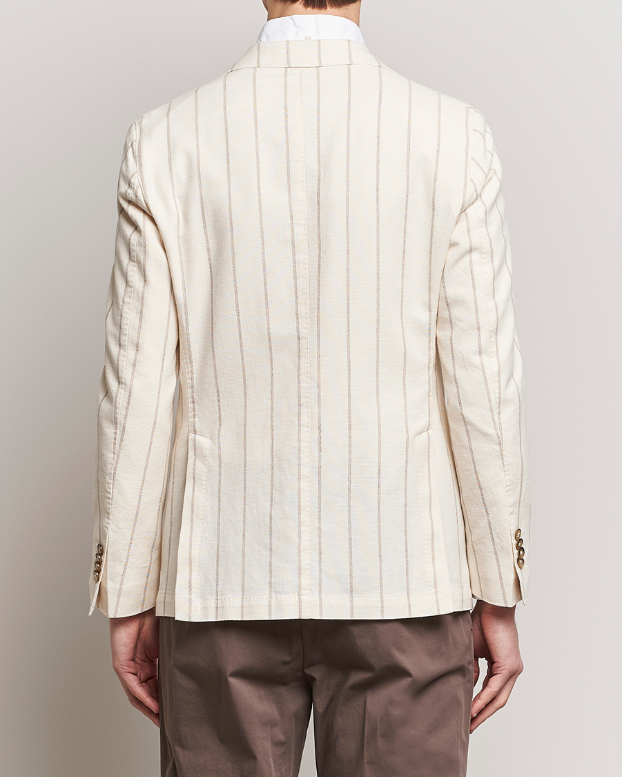 Hombres | Blazers | L.B.M. 1911 | Striped Cotton Blazer Beige