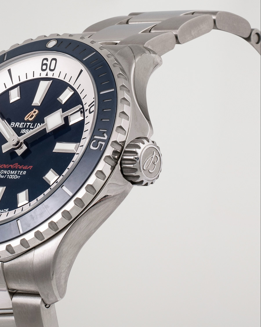 Hombres | Breitling Pre-Owned Superocean 42 A17375 Silver | Breitling Pre-Owned | Superocean 42 A17375 Silver