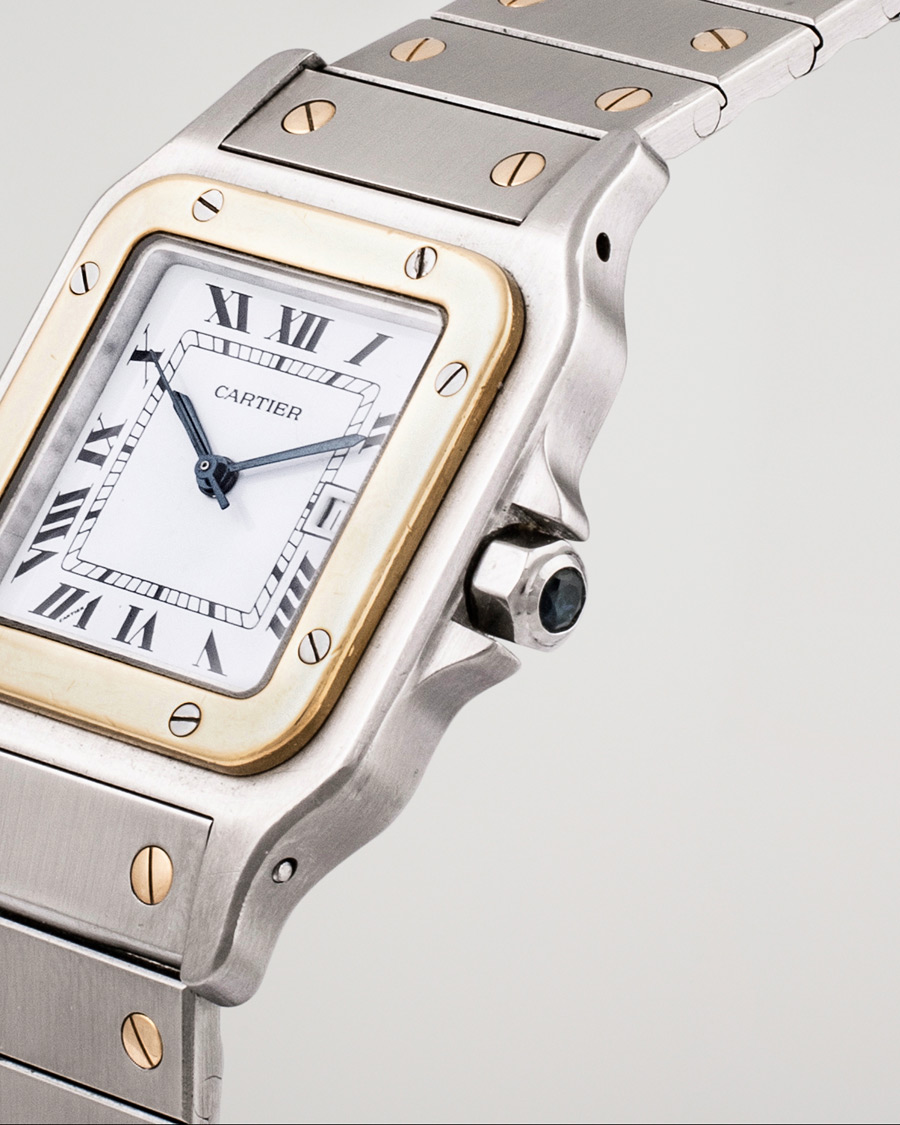 Hombres | Cartier Pre-Owned Santos Galbée 2961 Silver | Cartier Pre-Owned | Santos Galbée 2961 Silver