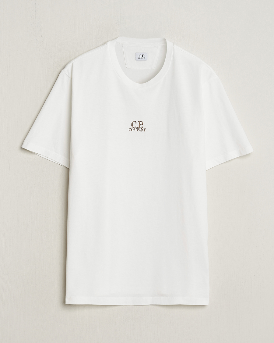 Hombres | Camisetas | C.P. Company | Short Sleeve Hand Printed T-Shirt White