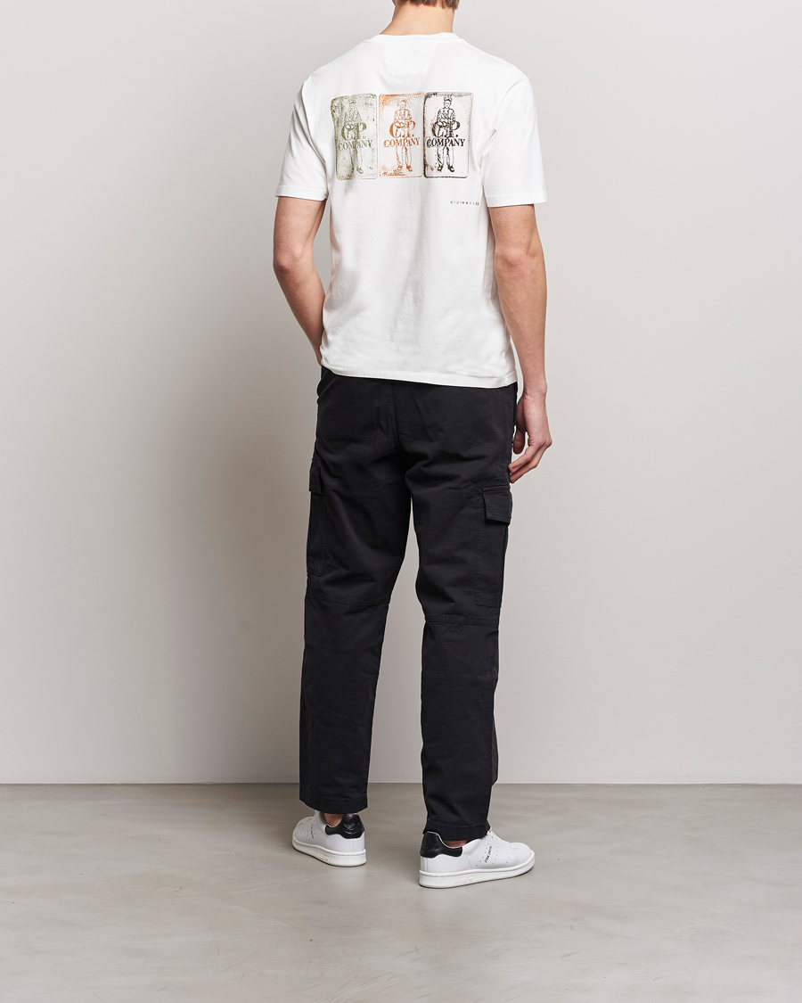 Hombres | Camisetas | C.P. Company | Short Sleeve Hand Printed T-Shirt White