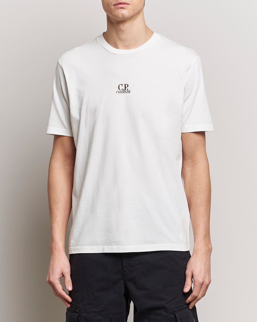 Hombres | Camisetas | C.P. Company | Short Sleeve Hand Printed T-Shirt White