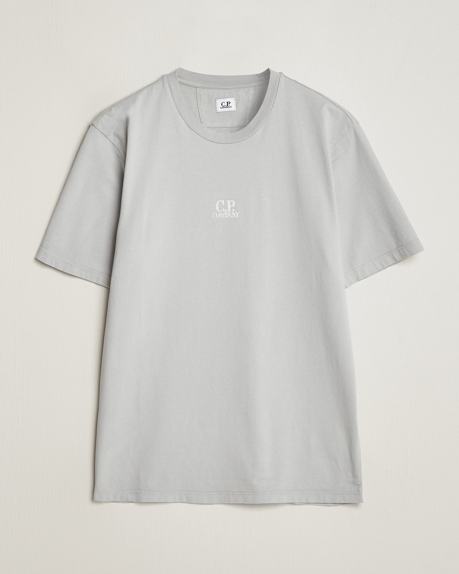 Hombres | Camisetas | C.P. Company | Short Sleeve Hand Printed T-Shirt Grey