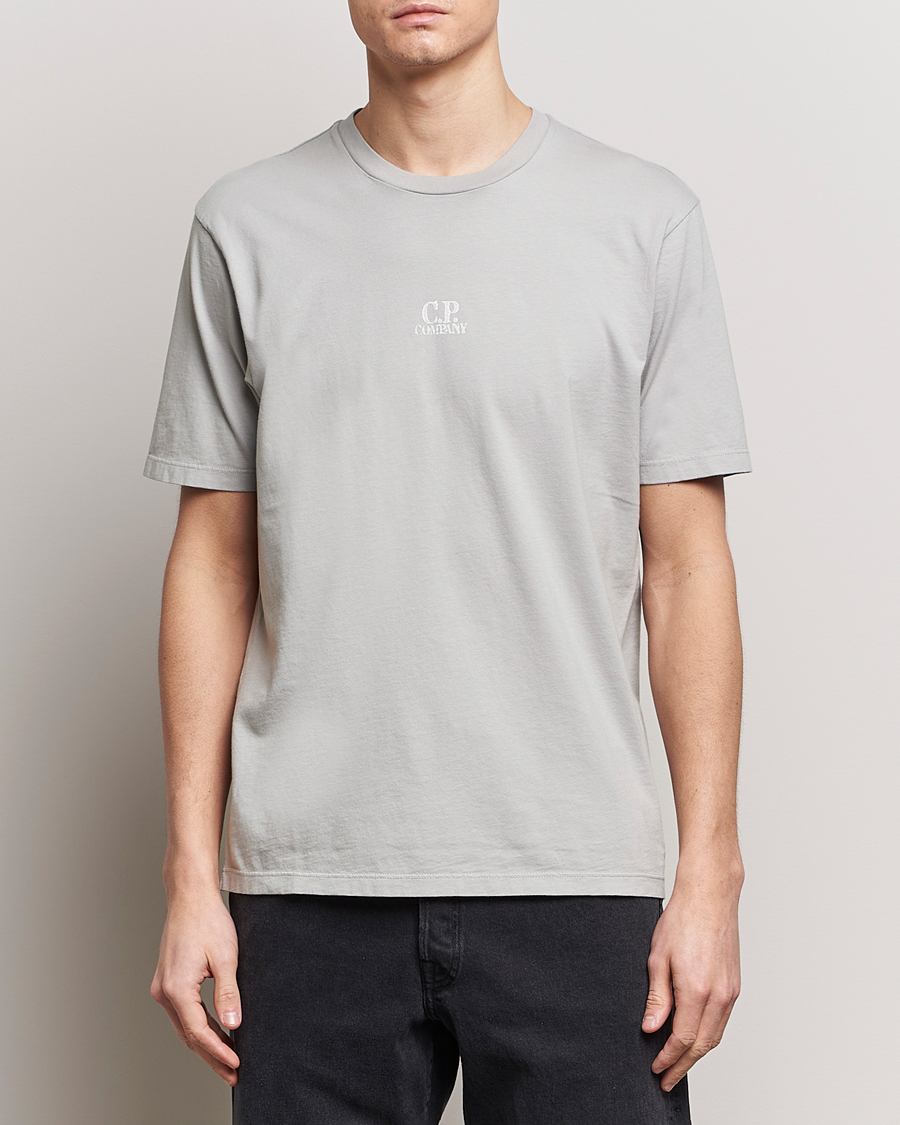 Hombres | C.P. Company | C.P. Company | Short Sleeve Hand Printed T-Shirt Grey