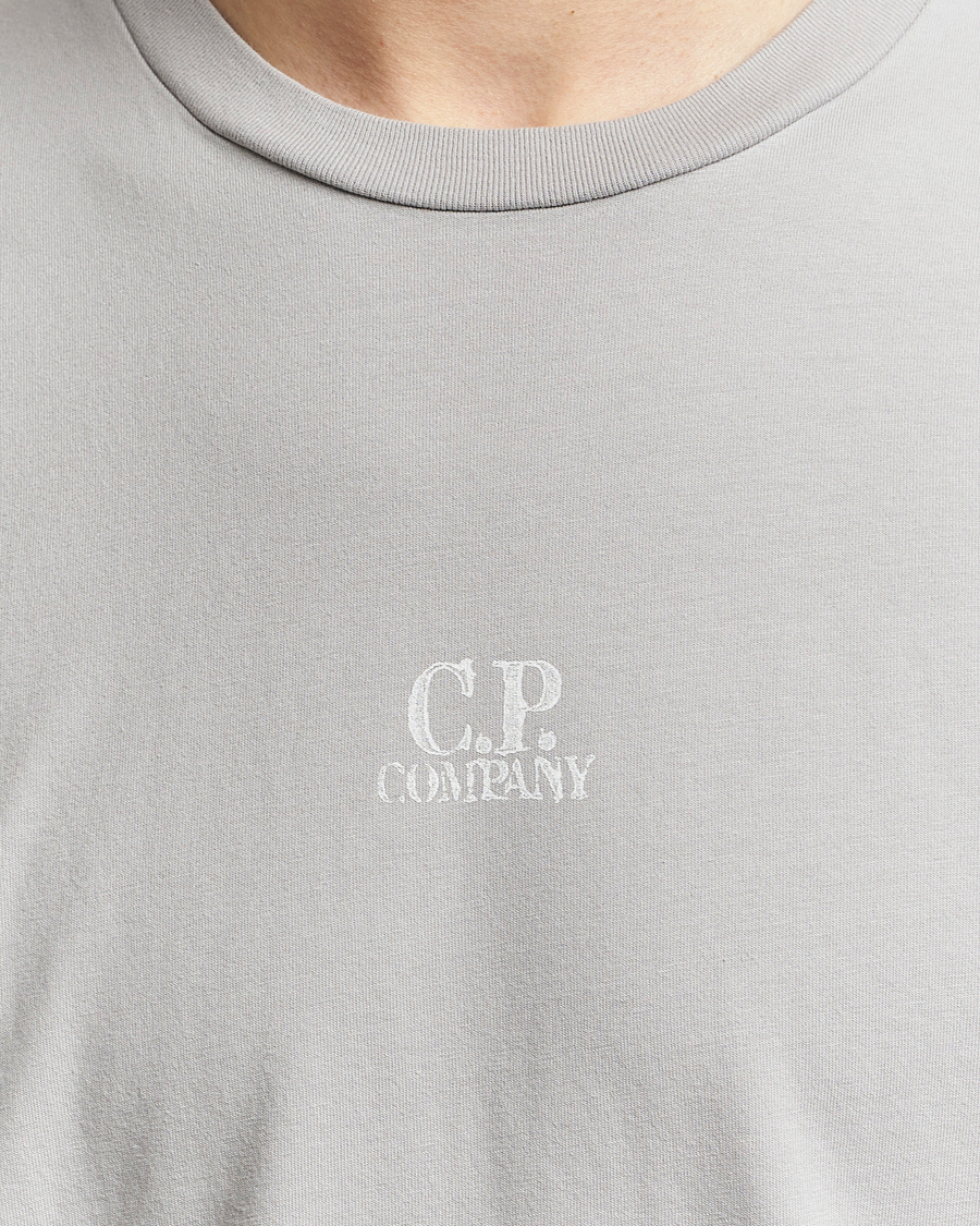 Hombres | Camisetas | C.P. Company | Short Sleeve Hand Printed T-Shirt Grey