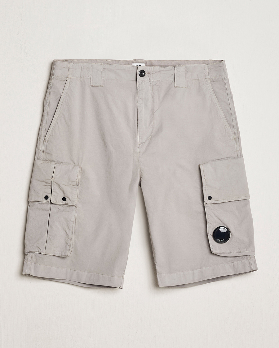 Hombres | Pantalones cortos | C.P. Company | Twill Stretch Cargo Shorts Grey