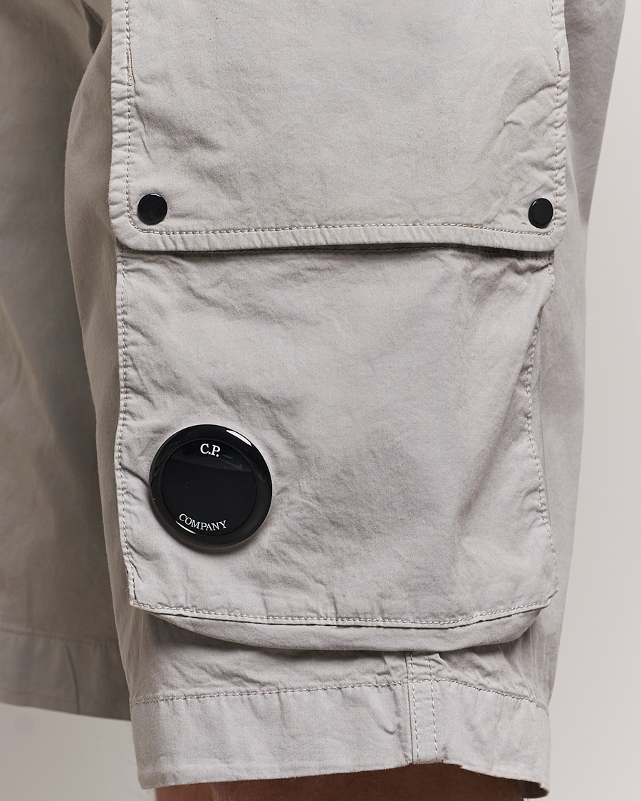 Hombres | Pantalones cortos | C.P. Company | Twill Stretch Cargo Shorts Grey