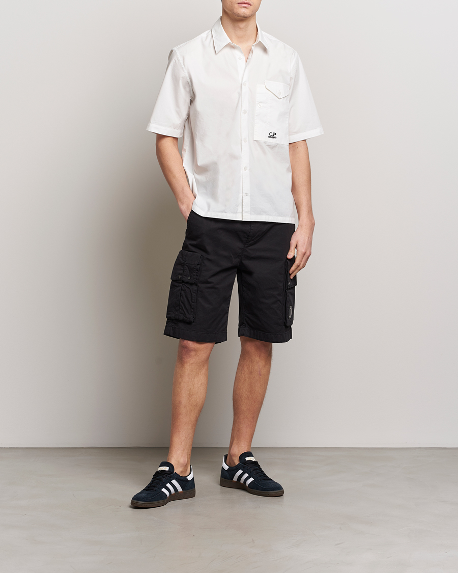 Hombres | Pantalones cortos | C.P. Company | Twill Stretch Cargo Shorts Black
