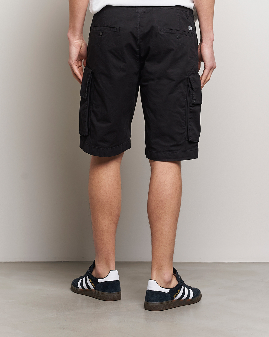 Hombres | Pantalones cortos | C.P. Company | Twill Stretch Cargo Shorts Black