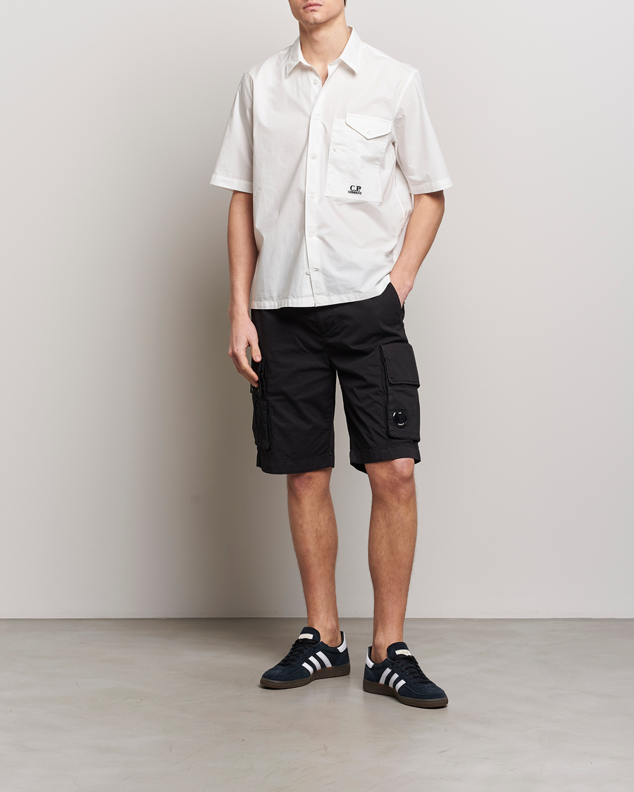 Hombres | Camisas | C.P. Company | Short Sleeve Popline Shirt White