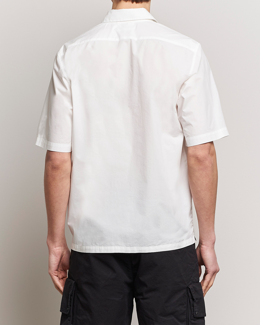 Hombres | Camisas | C.P. Company | Short Sleeve Popline Shirt White