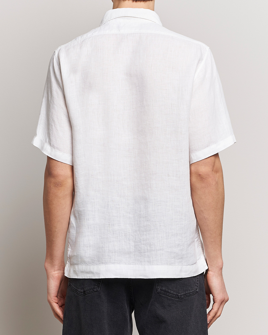 Hombres | Camisas | C.P. Company | Short Sleeve Linen Shirt White