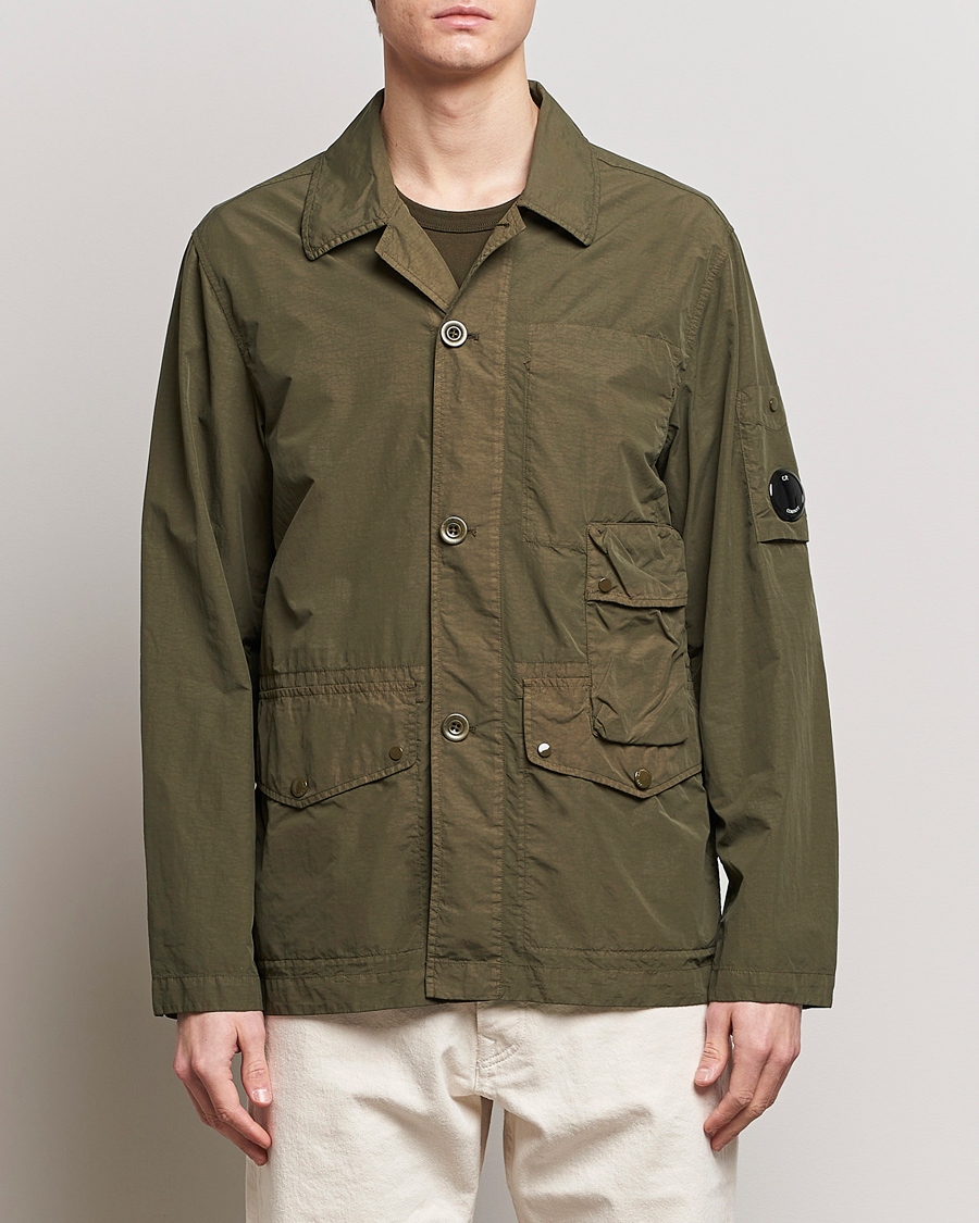 Hombres | Abrigos y chaquetas | C.P. Company | Flatt Nylon Coat Dark Olive