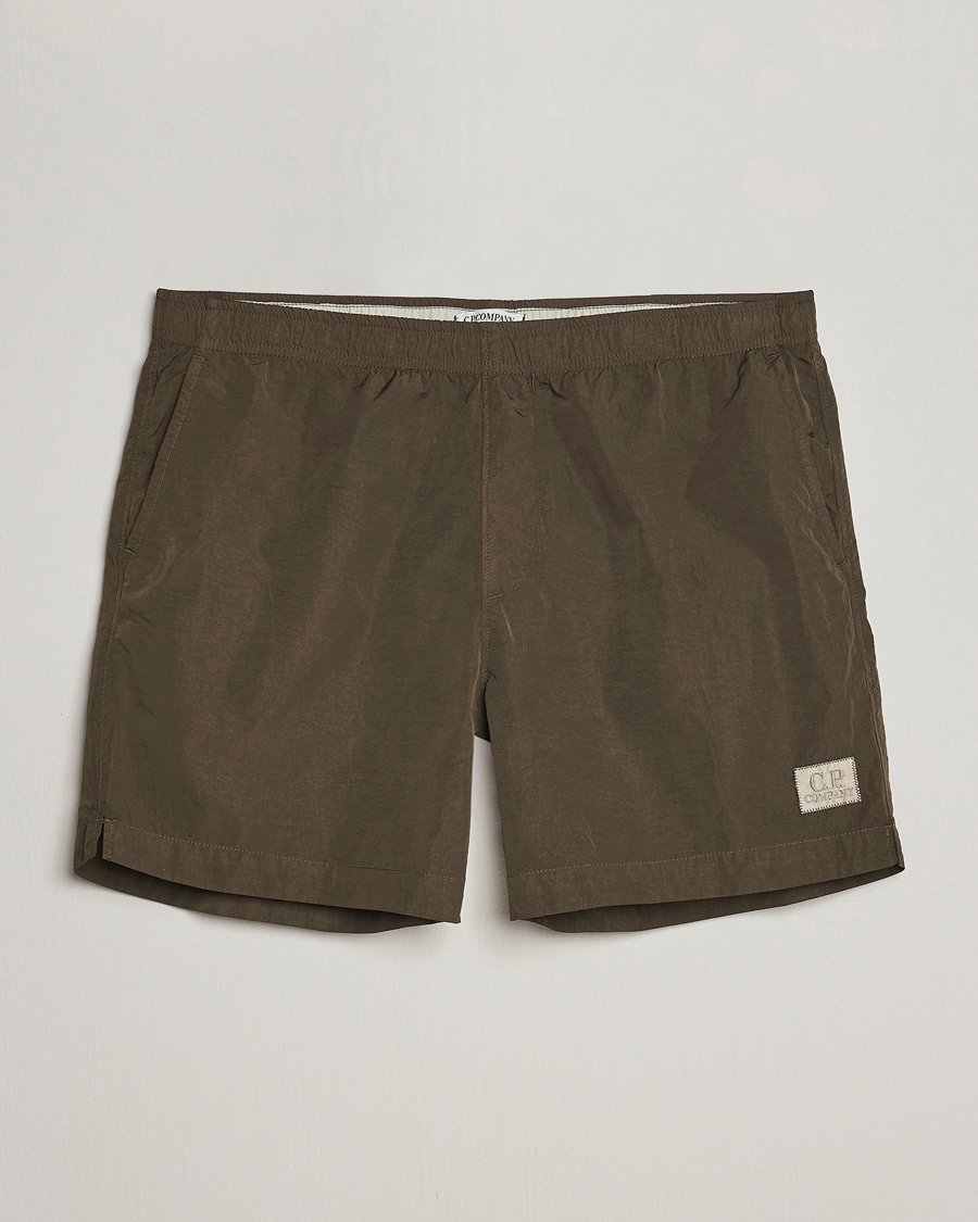 Hombres | Bañadores | C.P. Company | Eco Chrome-R Swimshorts Dark Olive