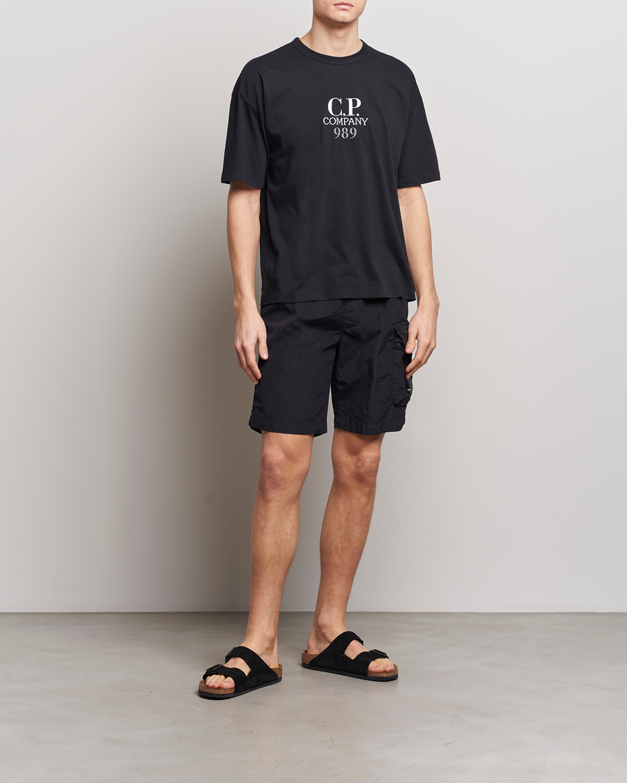 Hombres | Bañadores | C.P. Company | Flatt Nylon Cargo Swimshorts Black