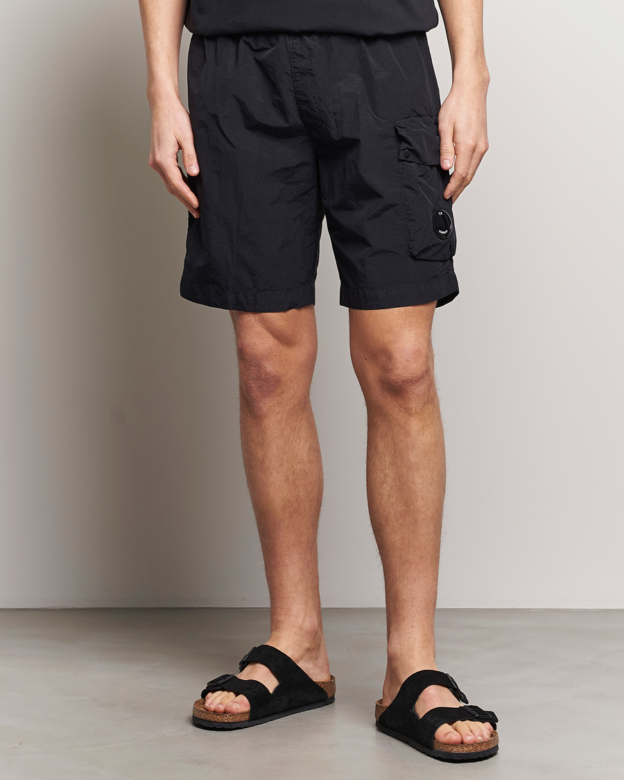 Hombres | Bañadores | C.P. Company | Flatt Nylon Cargo Swimshorts Black