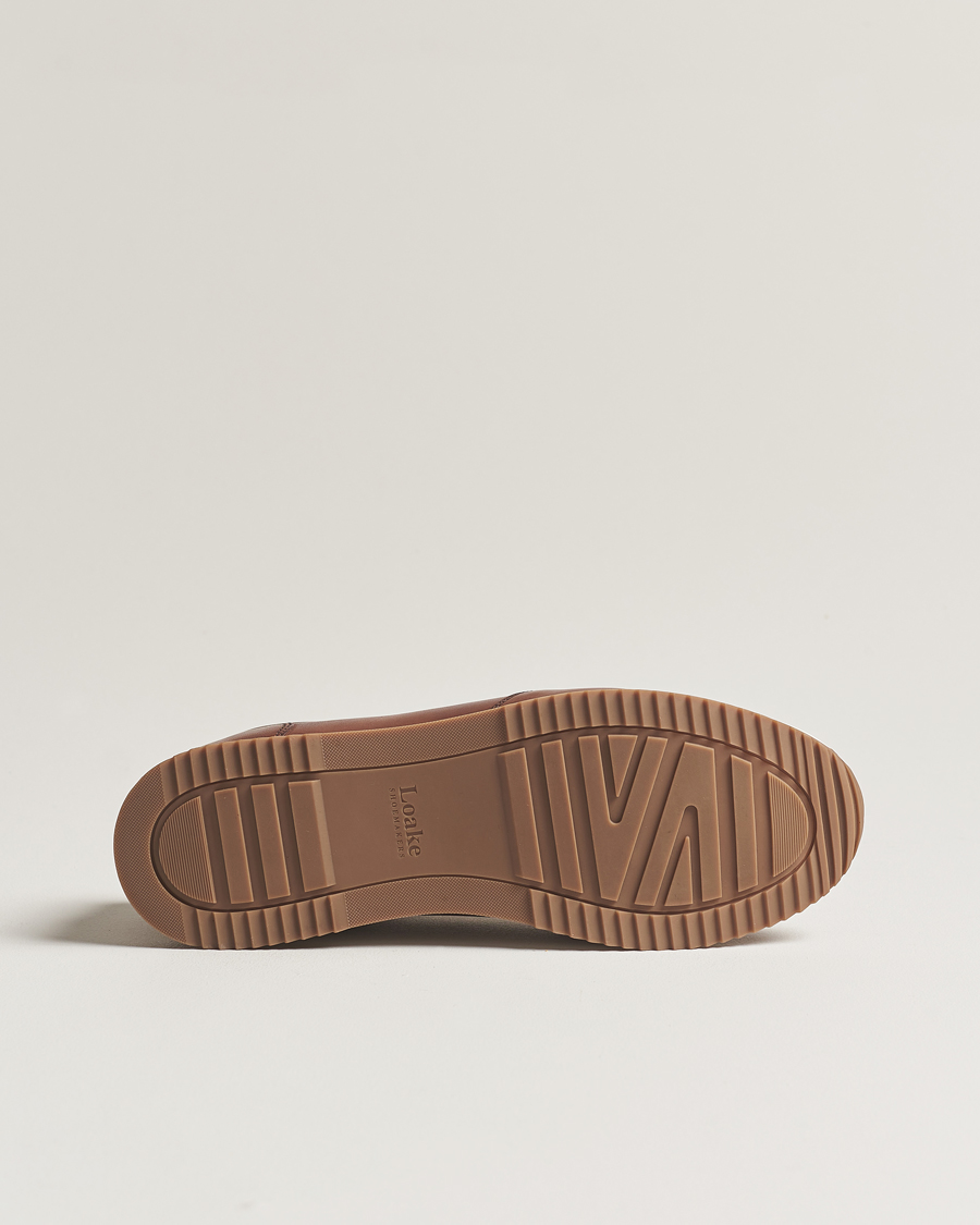 Hombres | Zapatillas | Loake Shoemakers | Bannister Leather Running Sneaker Cedar