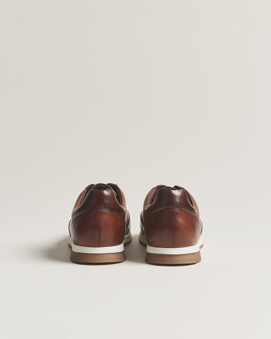 Hombres | Zapatillas | Loake Shoemakers | Bannister Leather Running Sneaker Cedar