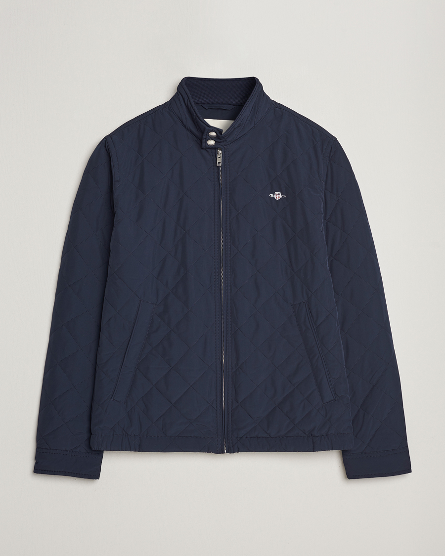 Hombres | Abrigos y chaquetas | Gant | The Quilted Windcheater Evening Blue