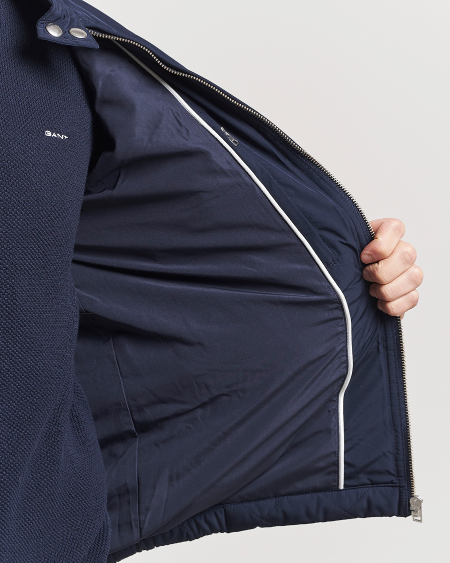 Hombres | Abrigos y chaquetas | Gant | The Quilted Windcheater Evening Blue