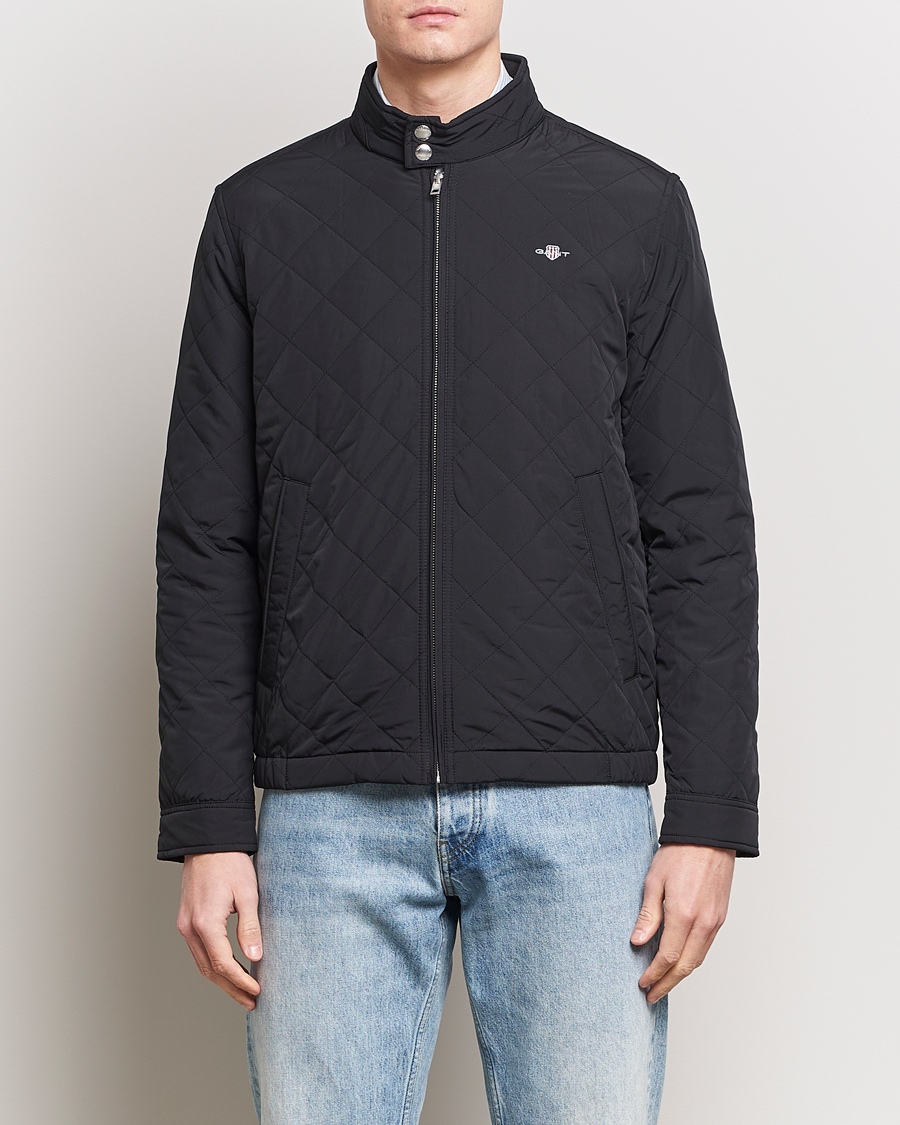 Hombres | Chaquetas clásicas | GANT | The Quilted Windcheater Black