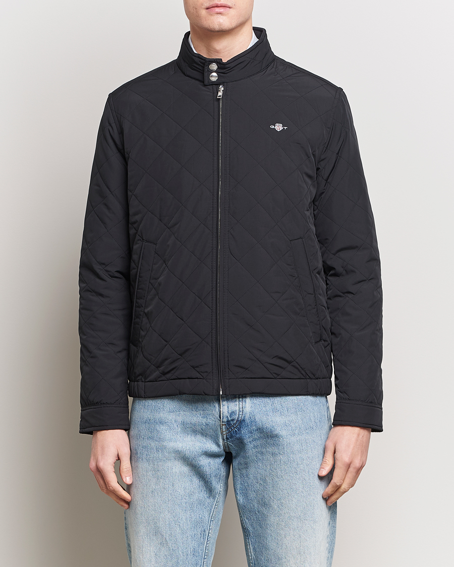 Hombres | Abrigos y chaquetas | Gant | The Quilted Windcheater Black
