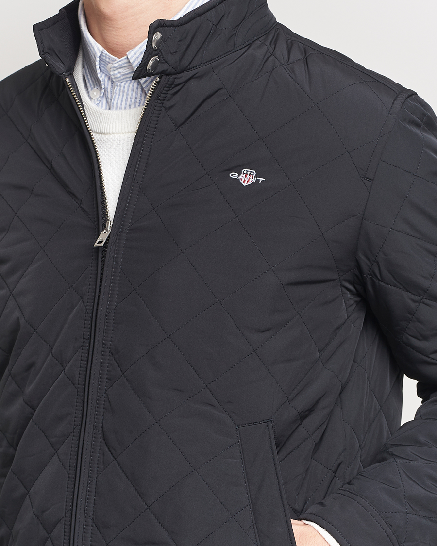 Hombres | Abrigos y chaquetas | Gant | The Quilted Windcheater Black