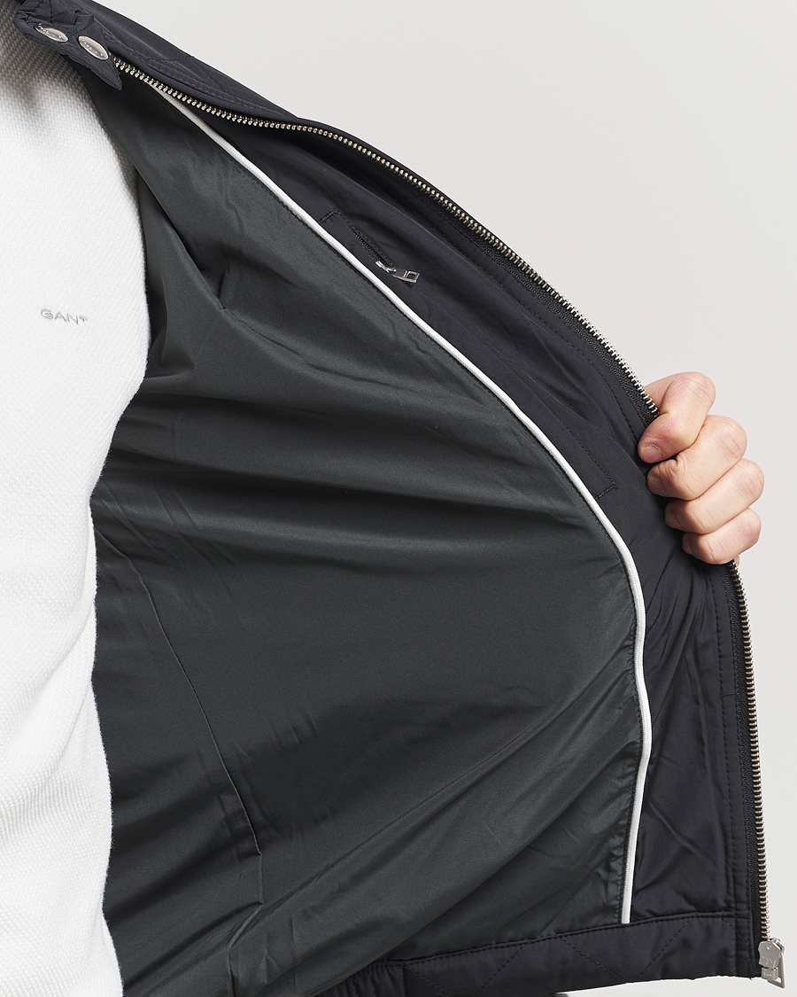 Hombres | Abrigos y chaquetas | Gant | The Quilted Windcheater Black