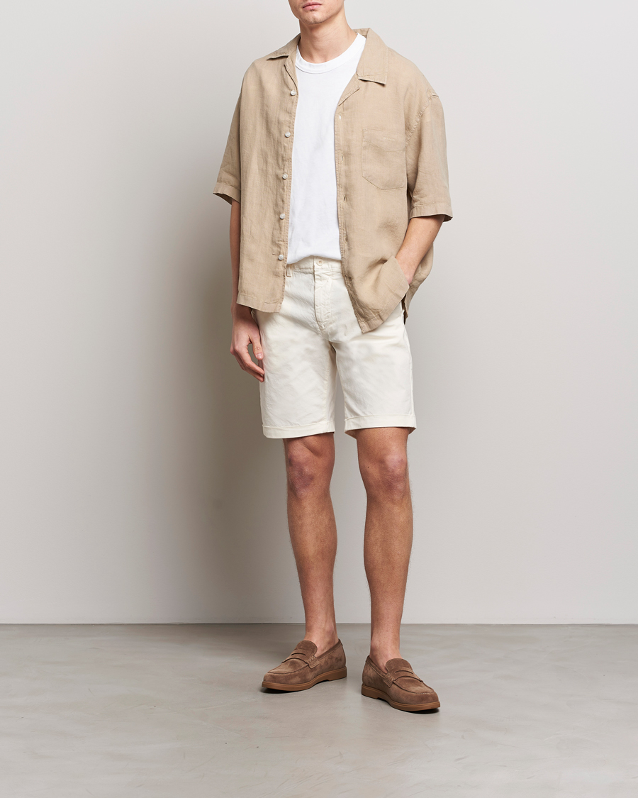 Hombres | Pantalones cortos | GANT | Regular Sunbleached Shorts Cream