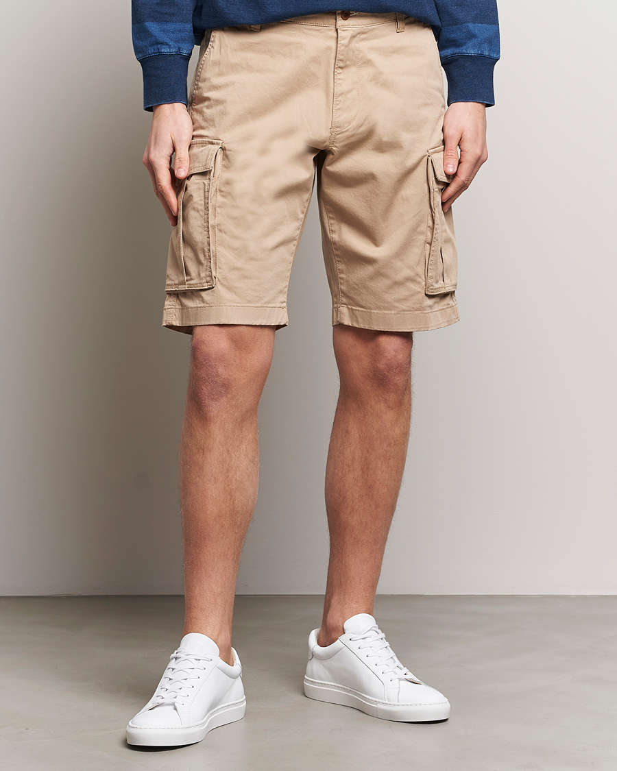 Hombres | Pantalones cortos cargo | GANT | Relaxed Twill Cargo Shorts Dark Khaki
