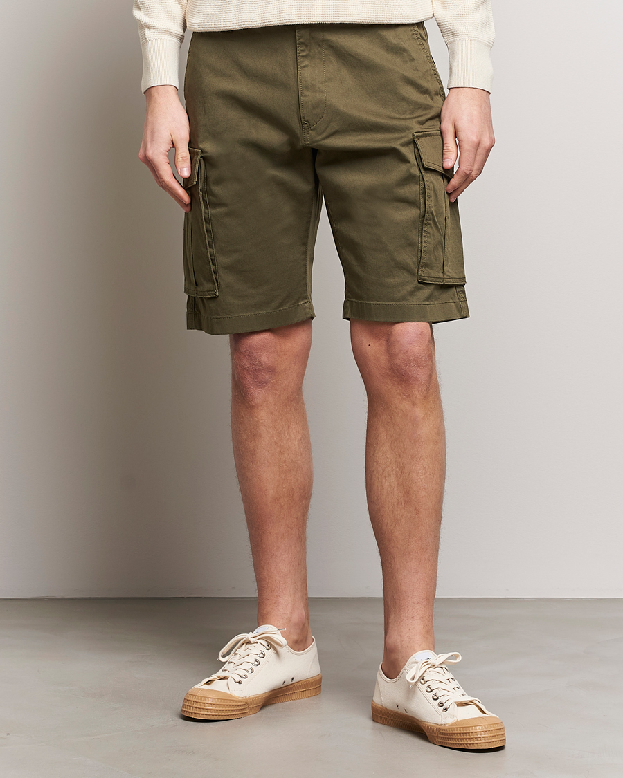 Hombres | Pantalones cortos cargo | GANT | Relaxed Twill Cargo Shorts Juniper Green
