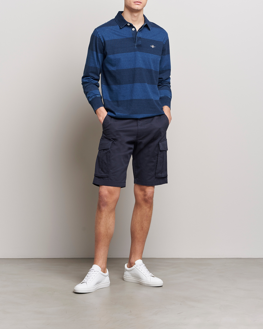 Hombres | Pantalones cortos | Gant | Relaxed Twill Cargo Shorts Marine