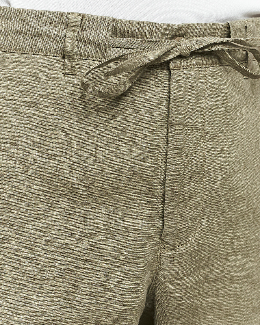 Hombres | Pantalones cortos | GANT | Relaxed Linen Drawstring Shorts Dried Clay