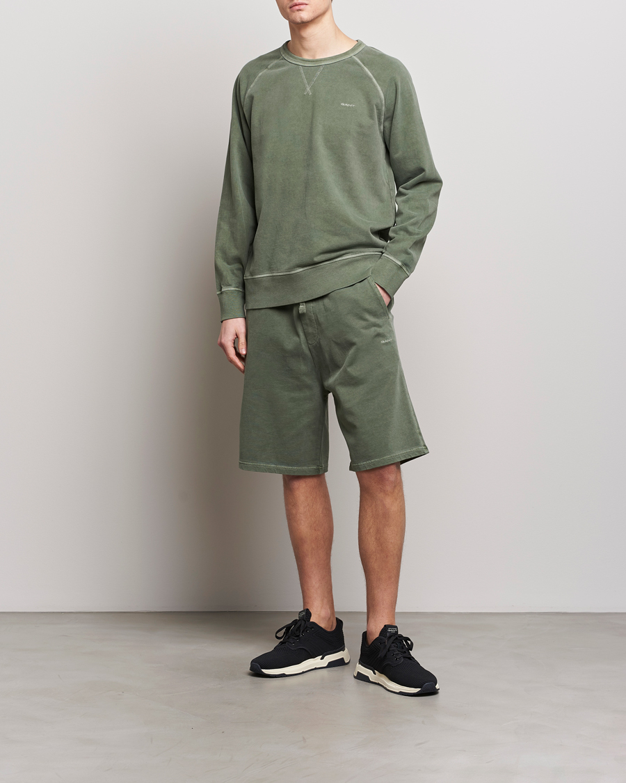 Hombres | Pantalones cortos | GANT | Sunbleached Sweatshorts Pine Green