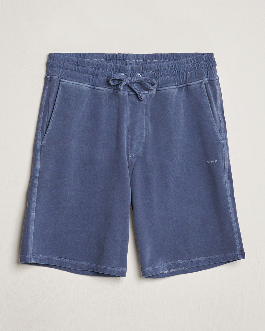 Hombres | Pantalones cortos | Gant | Sunbleached Sweatshorts Dusty Blue Sea