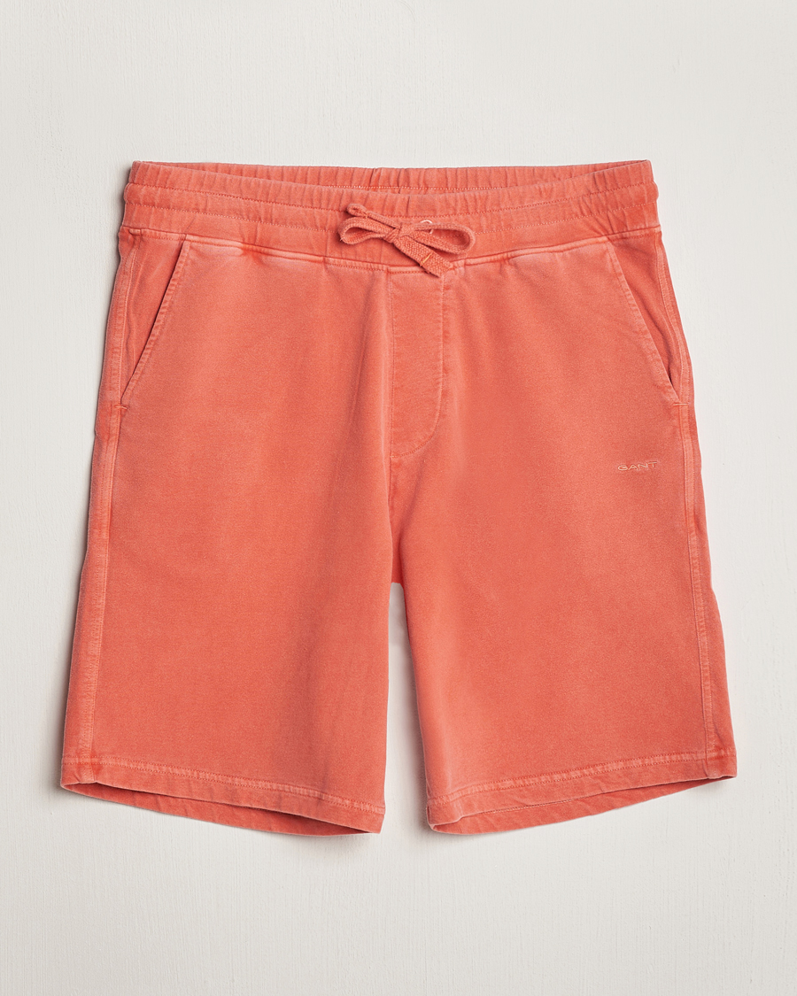 Hombres | Pantalones cortos | Gant | Sunbleached Sweatshorts Burnt Orange