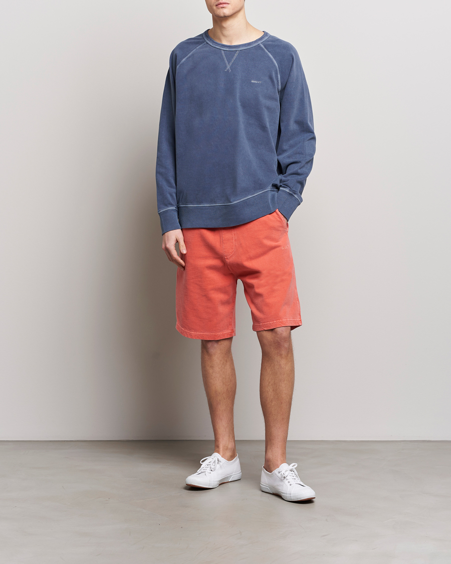 Hombres | Pantalones cortos | Gant | Sunbleached Sweatshorts Burnt Orange