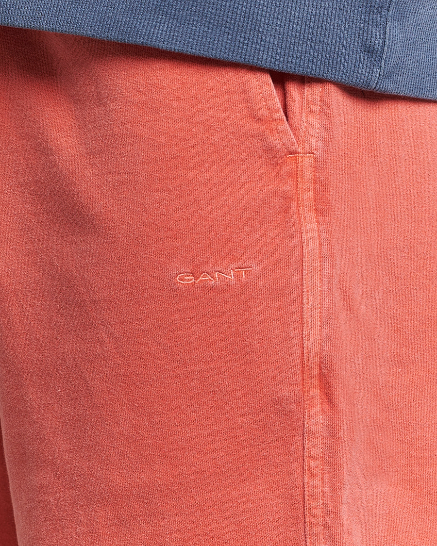 Hombres | Pantalones cortos | Gant | Sunbleached Sweatshorts Burnt Orange