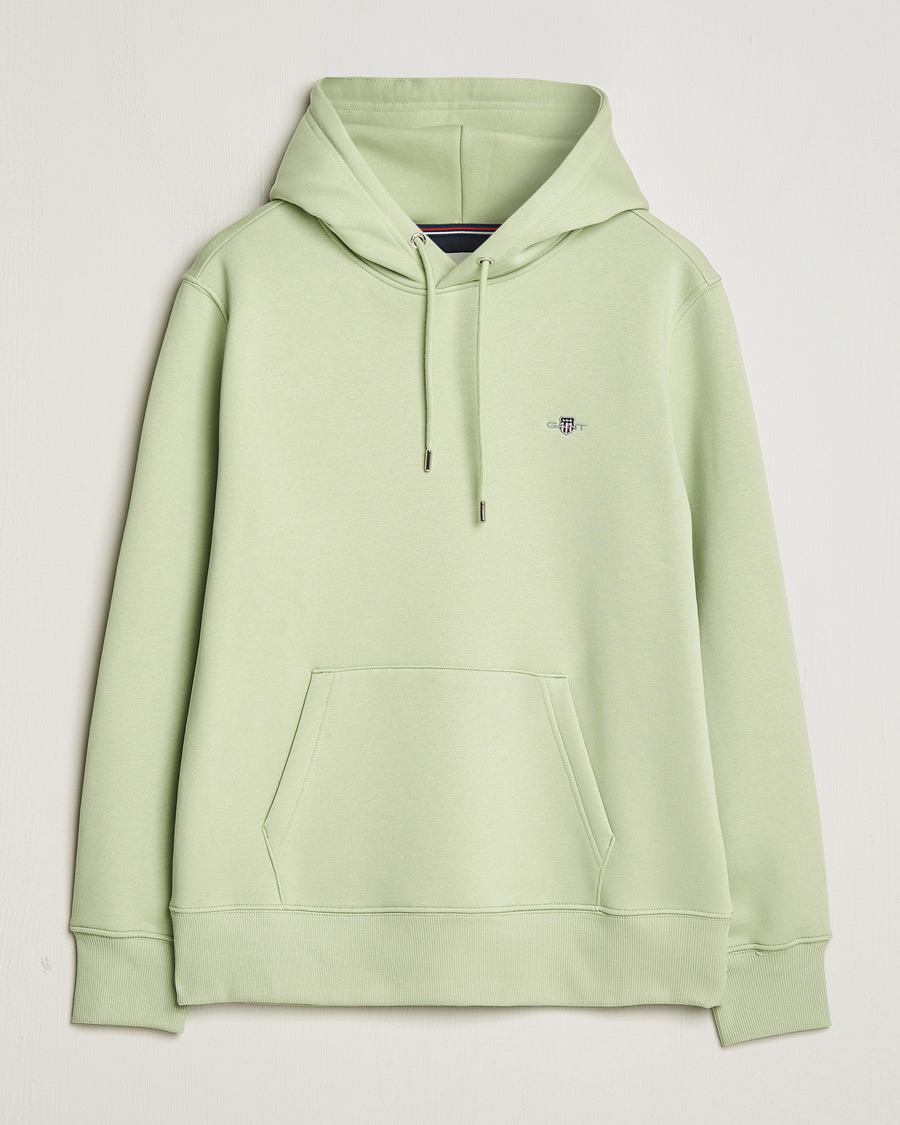 Hombres | Jerséis y prendas de punto | GANT | Original Shield Logo Hoodie Milky Matcha