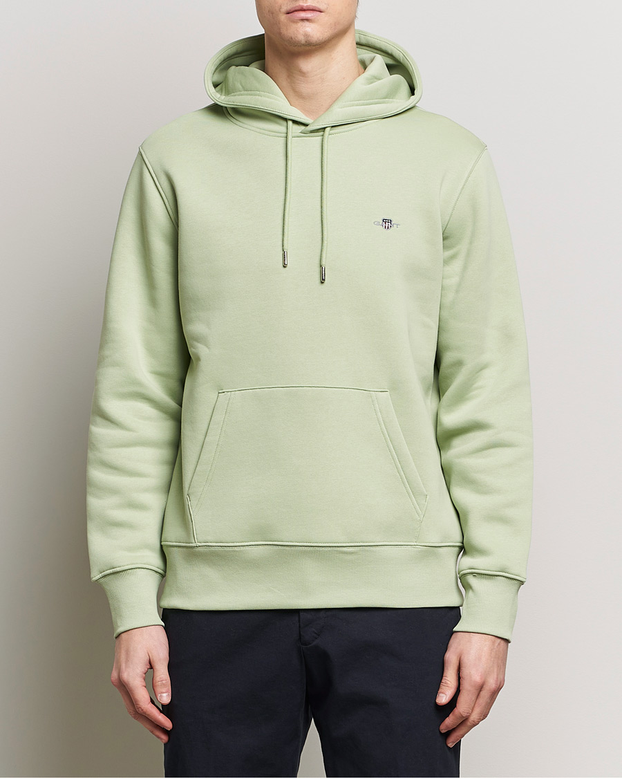 Hombres | Jerséis y prendas de punto | GANT | Original Shield Logo Hoodie Milky Matcha